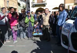 I ragazzi dei centri diurni per disabili di Busca e Carvasca hanno tagliato il nastro